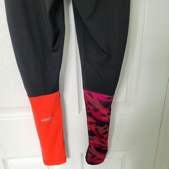 Reebok Playdry Women's Active Graphic Print Pants Tights Leggings Size L - Picture 5 of 15